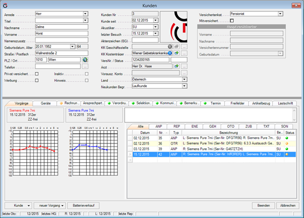 Screenshot Asego Software