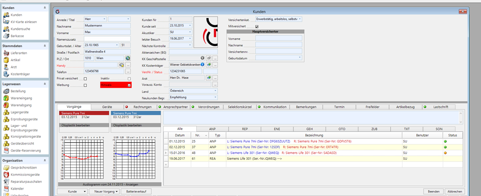 asego.net Startbildschirm