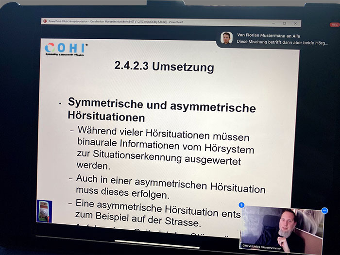Ausbildungen der Augenoptiker und Hörakustiker trotz CoVID-19 gesichert