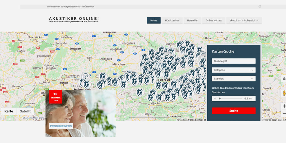 Relaunch der österreichischen Hörakustikerplattform www.akustiker.at