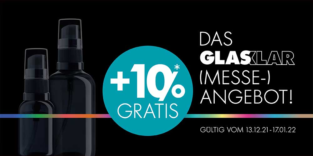 Messe verschoben, Angebot nicht – GLASKLAR!