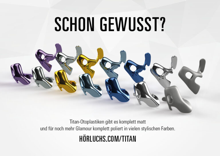 Hörluchs: Otoplastiken aus Titan - neue Bauform - Akustiker Online!