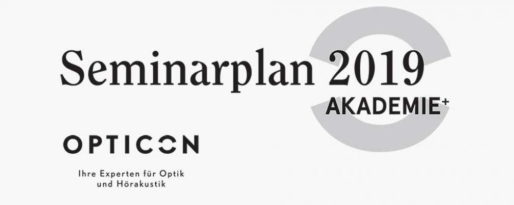 Neuer Opticon Seminarplan: erstes Halbjahr 2019